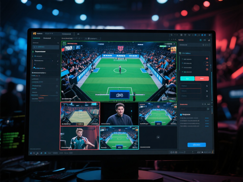 多视角展示
顶级电竞OB软件通常配备多视角功能，